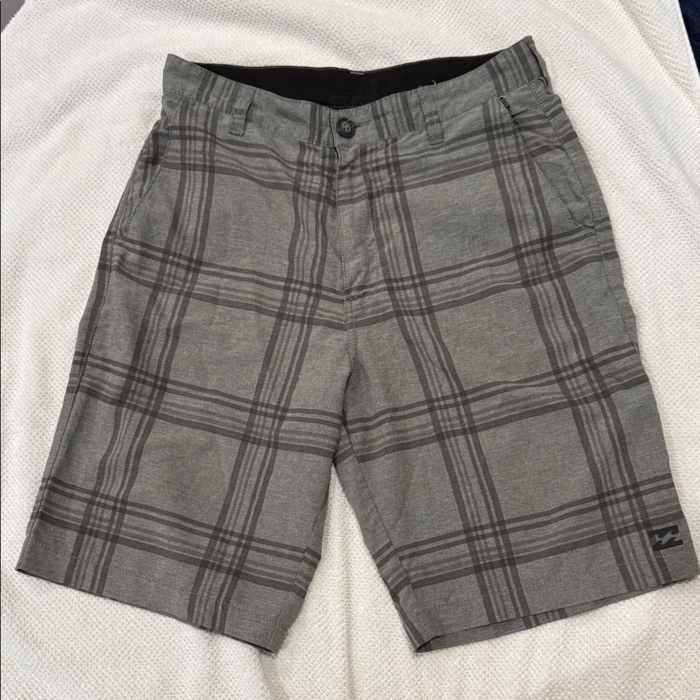 Billabong Charcoal Plaid Men's Shorts